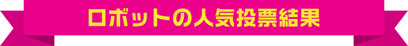 ロボットの人気投票結果