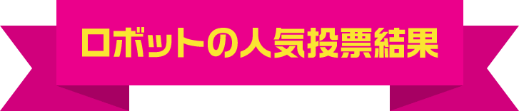 ロボットの人気投票結果